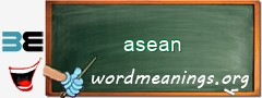 WordMeaning blackboard for asean